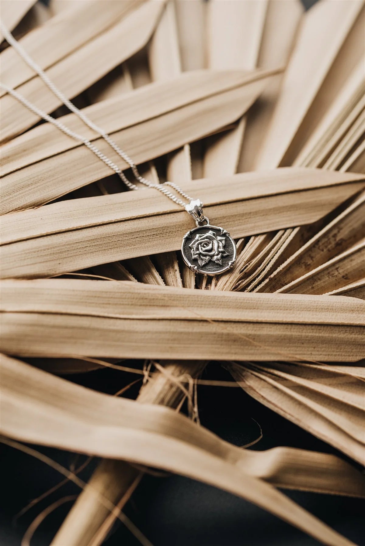 P + G Mini Rose Amulet