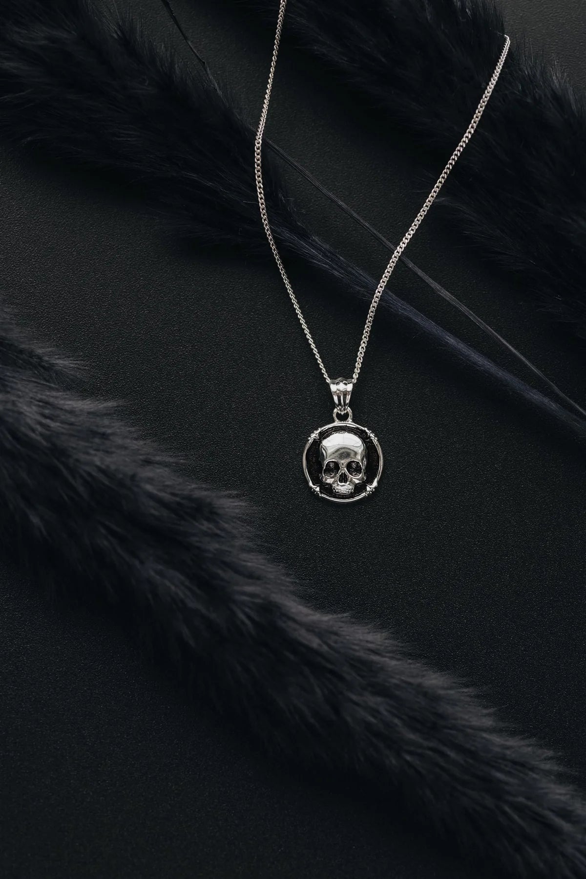 P + G Mini Skull Amulet