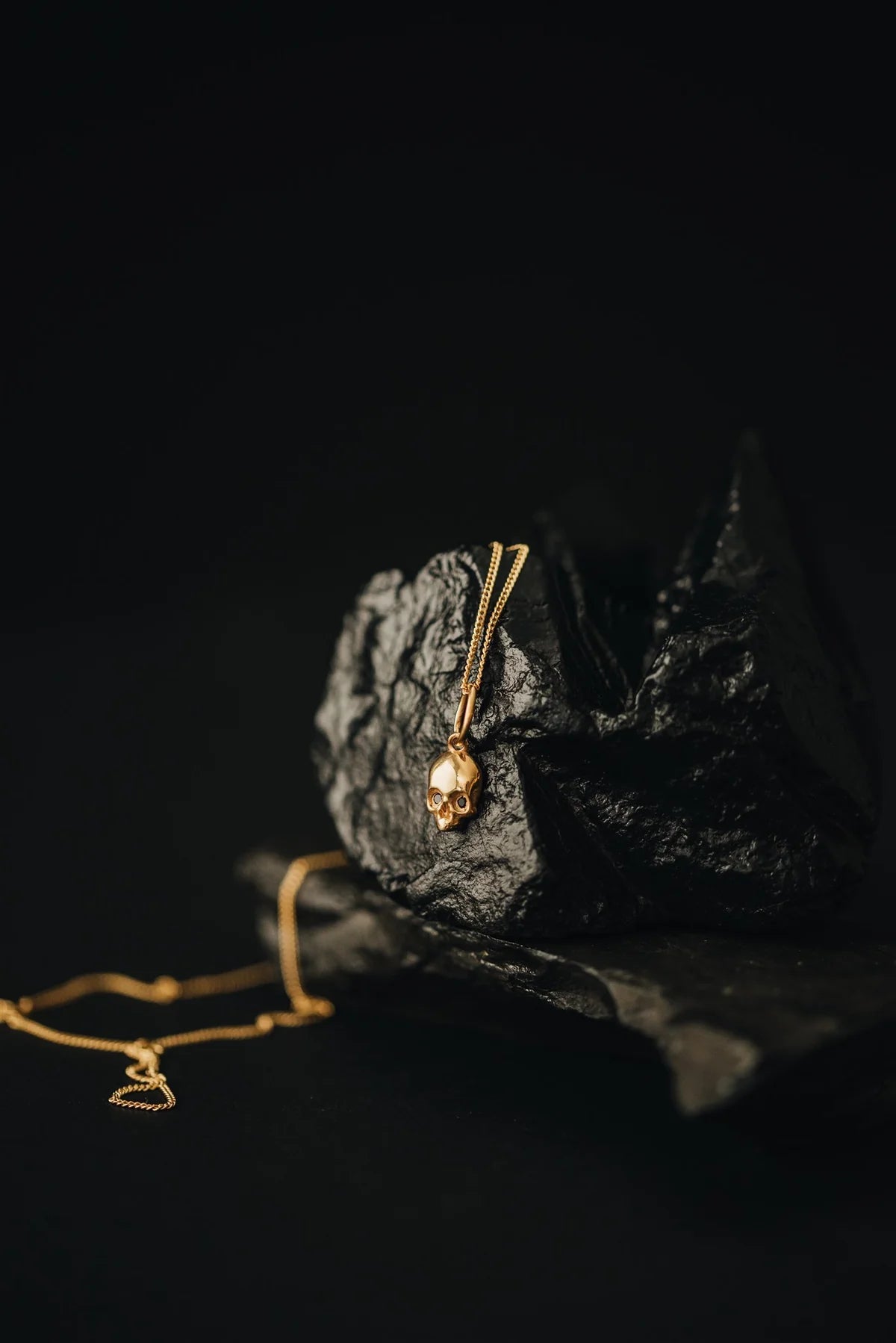 P + G Stoned Skull Pendant