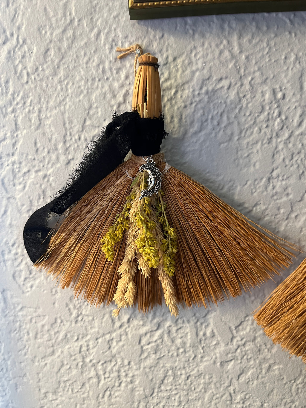 Vintage Besom w/ Goldenrod