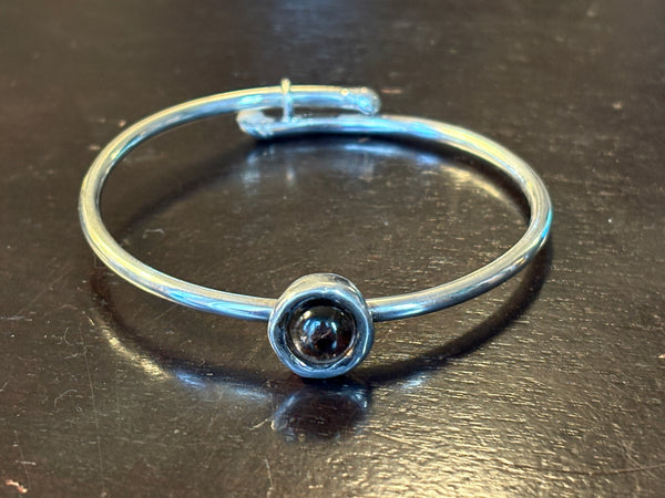 Vintage Silver Bracelet w/ Cabochon