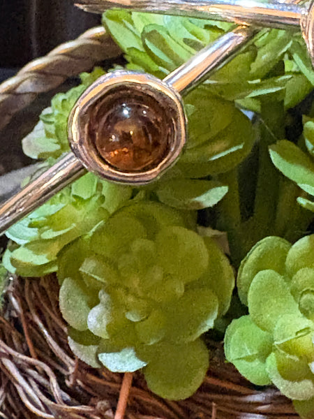 Vintage Silver Bracelet w/ Cabochon