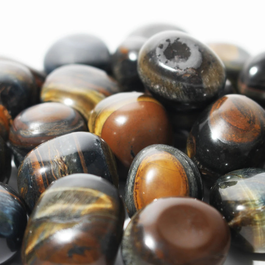 Tigers Eye Blue & Gold Tumbled Stone – Confidence, Power & Self Esteem