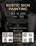 Witchy Rustic Sign Paint Night ~ October 16, 2026