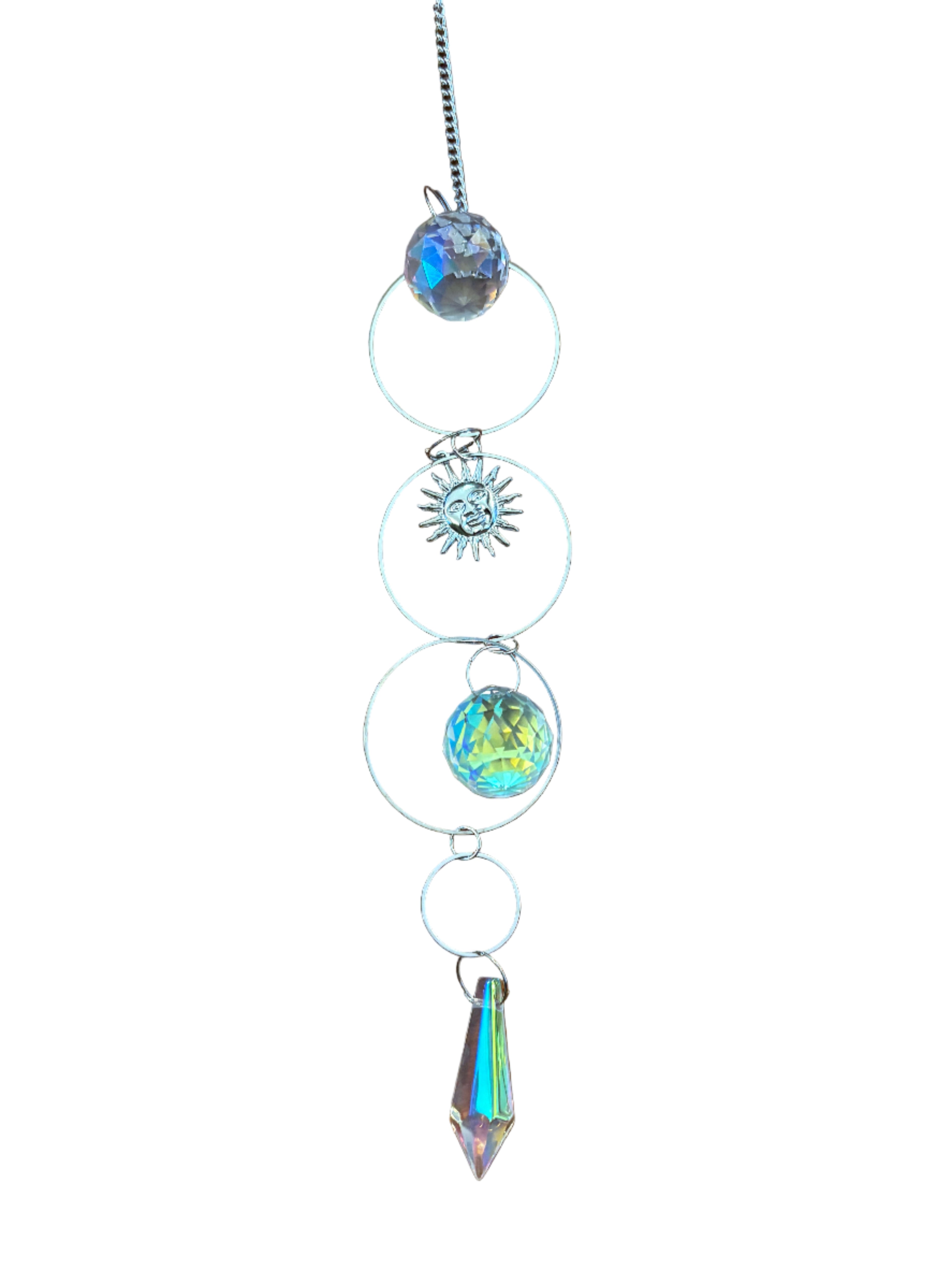 Silver Crystal Suncatcher