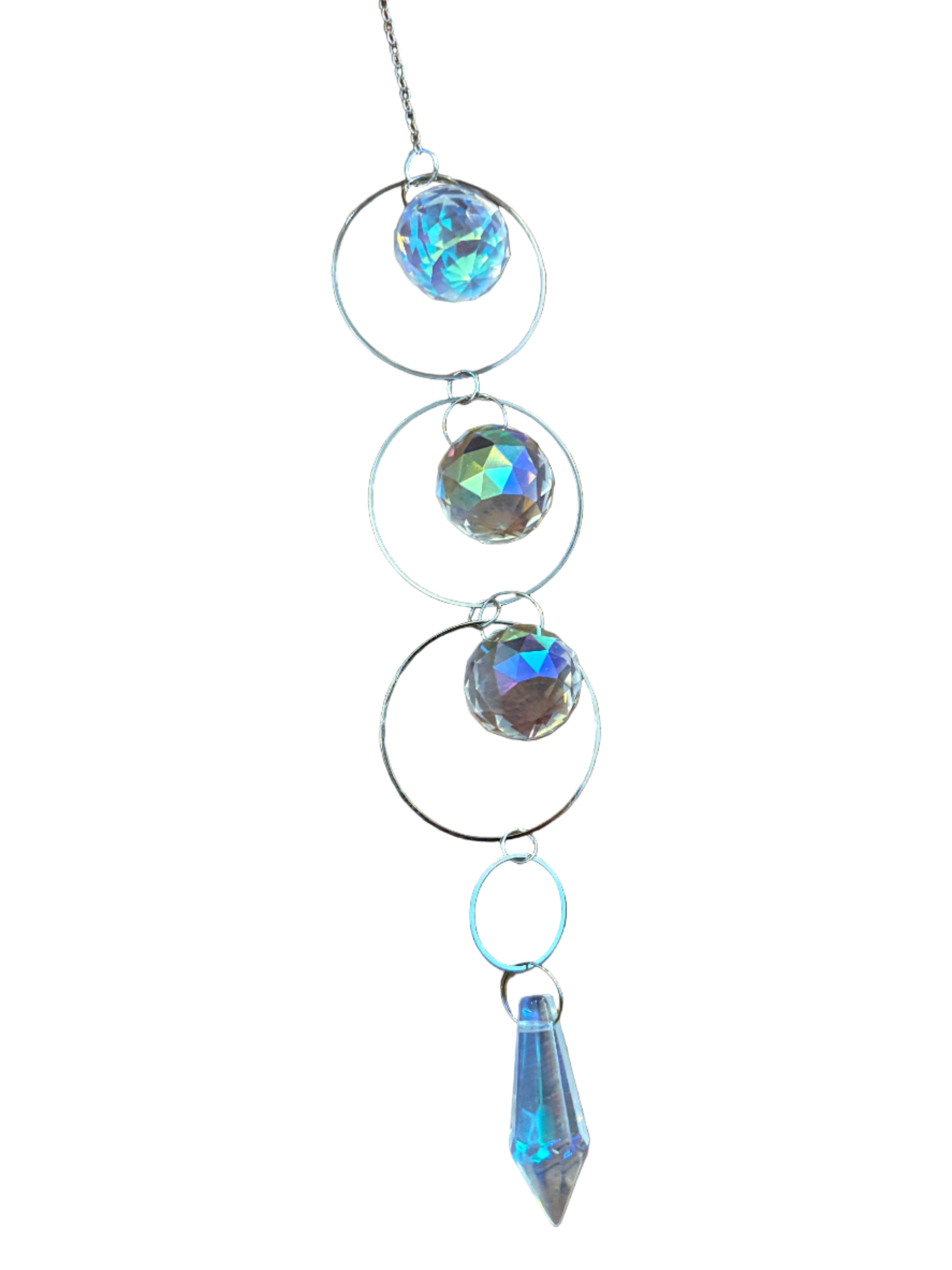 Silver Crystal Suncatcher