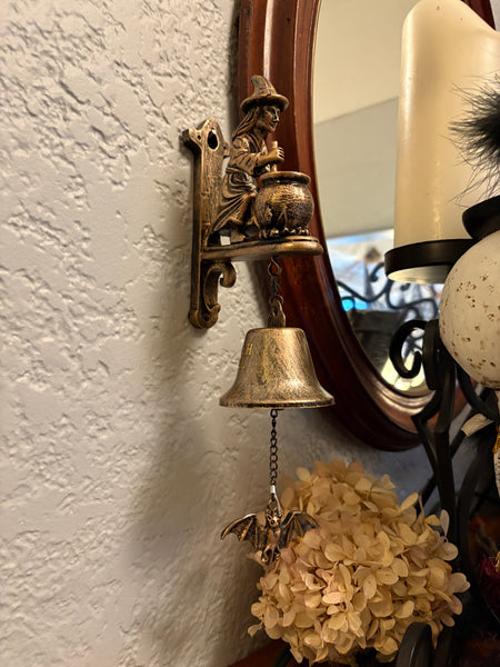 Witch w/ Cauldron Wind Chime
