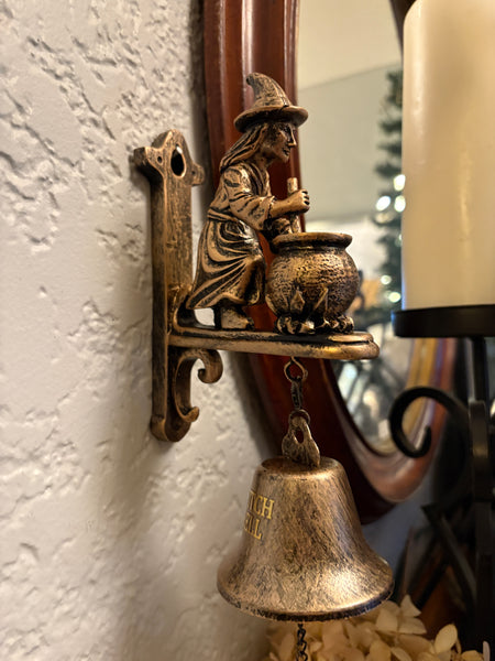 Witch w/ Cauldron Wind Chime