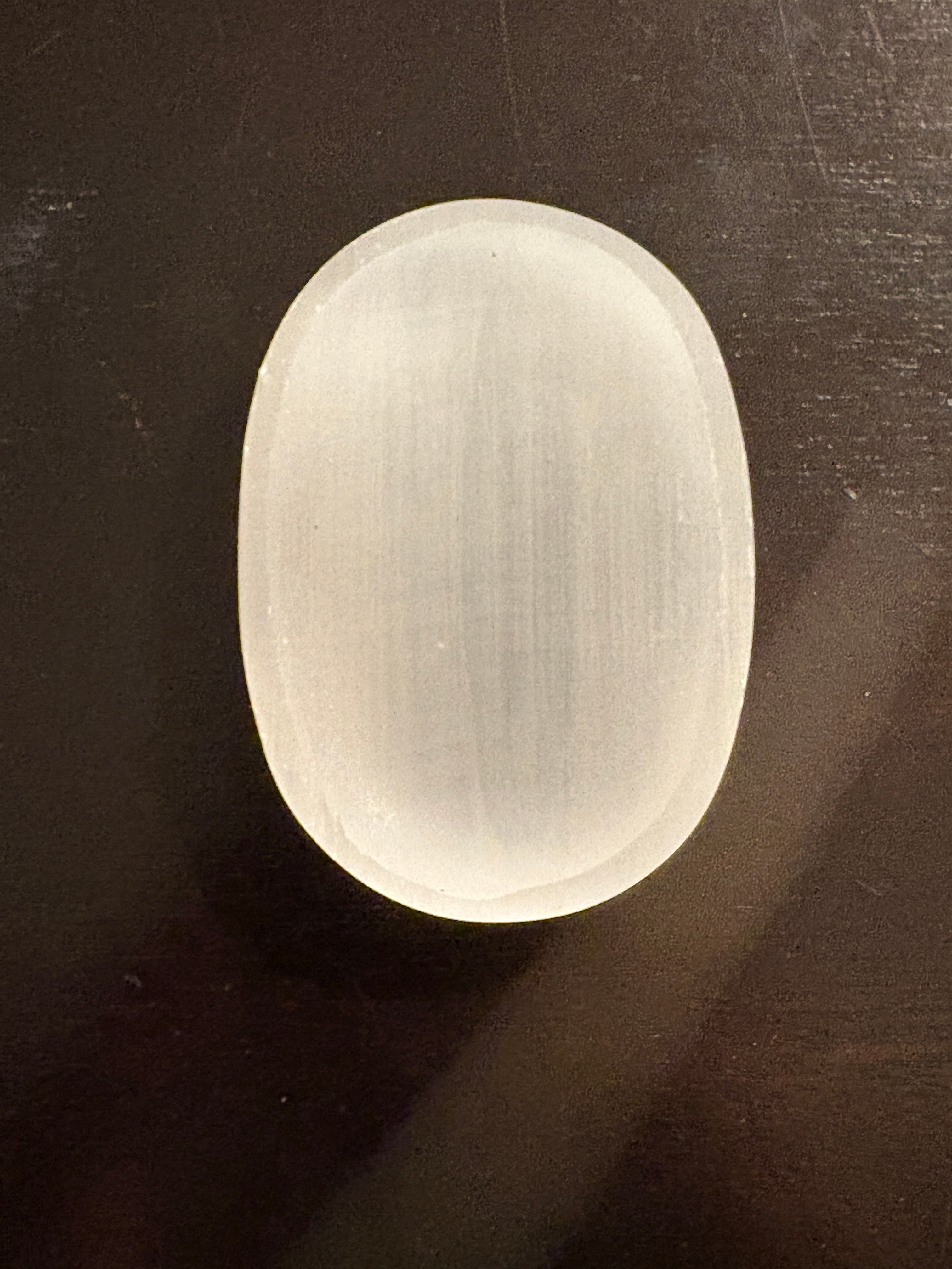 Selenite Oval Bowl