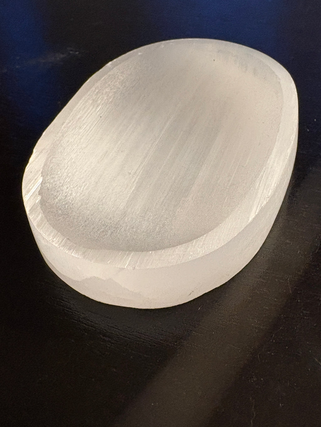 Selenite Oval Bowl