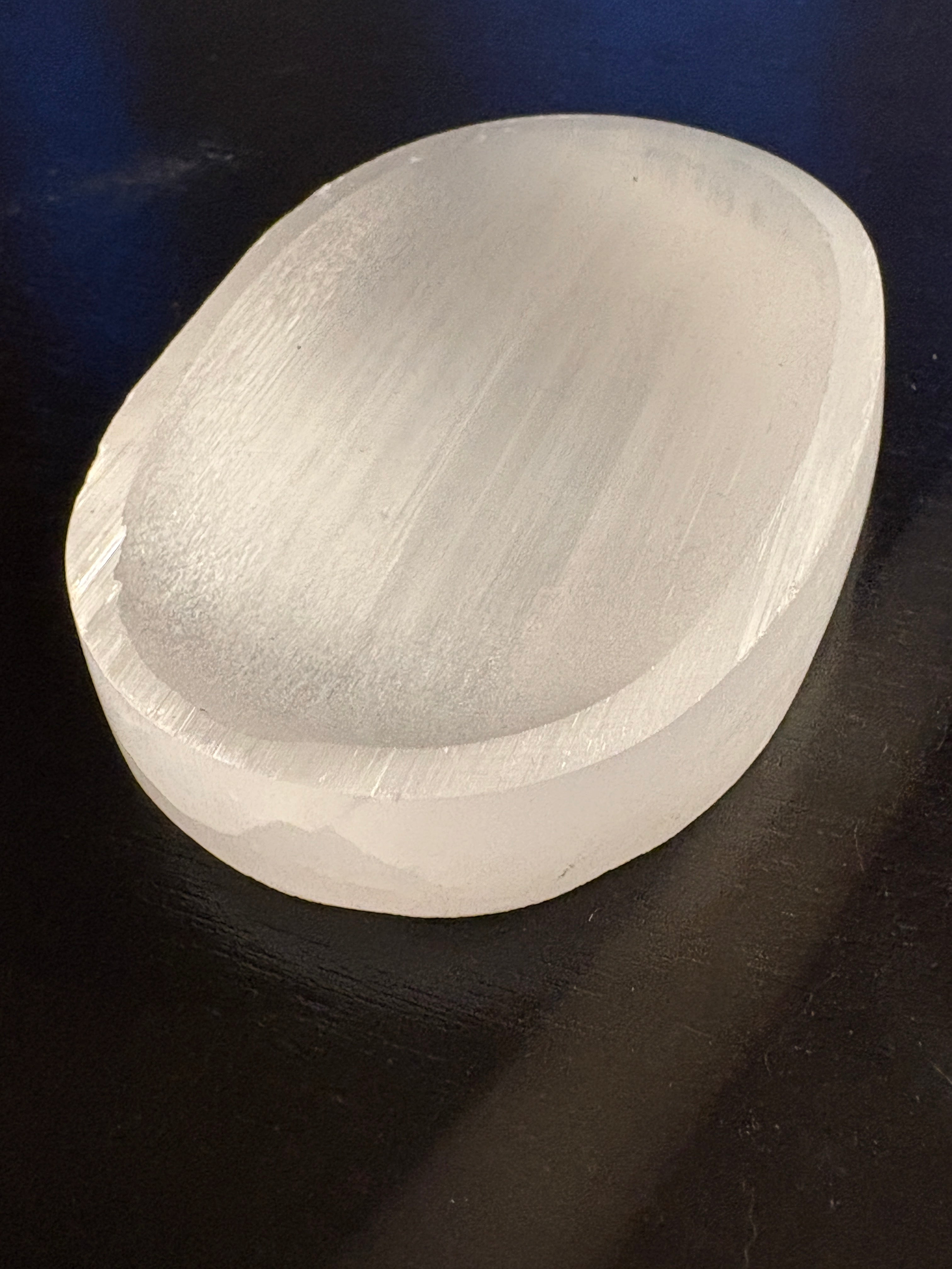 Selenite Oval Bowl