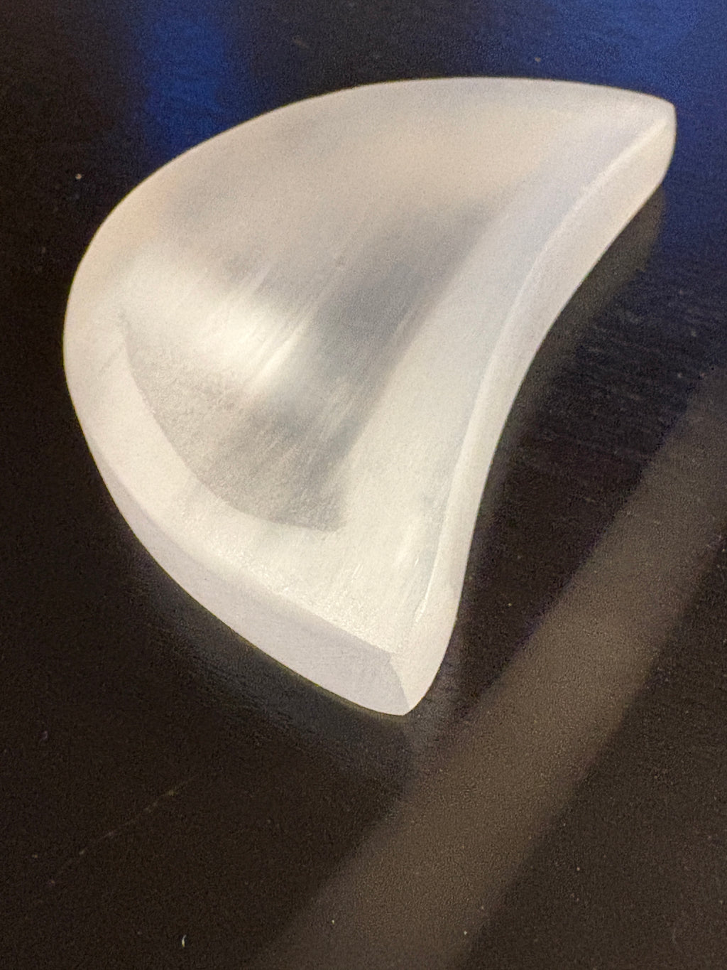 Selenite Moon Bowl