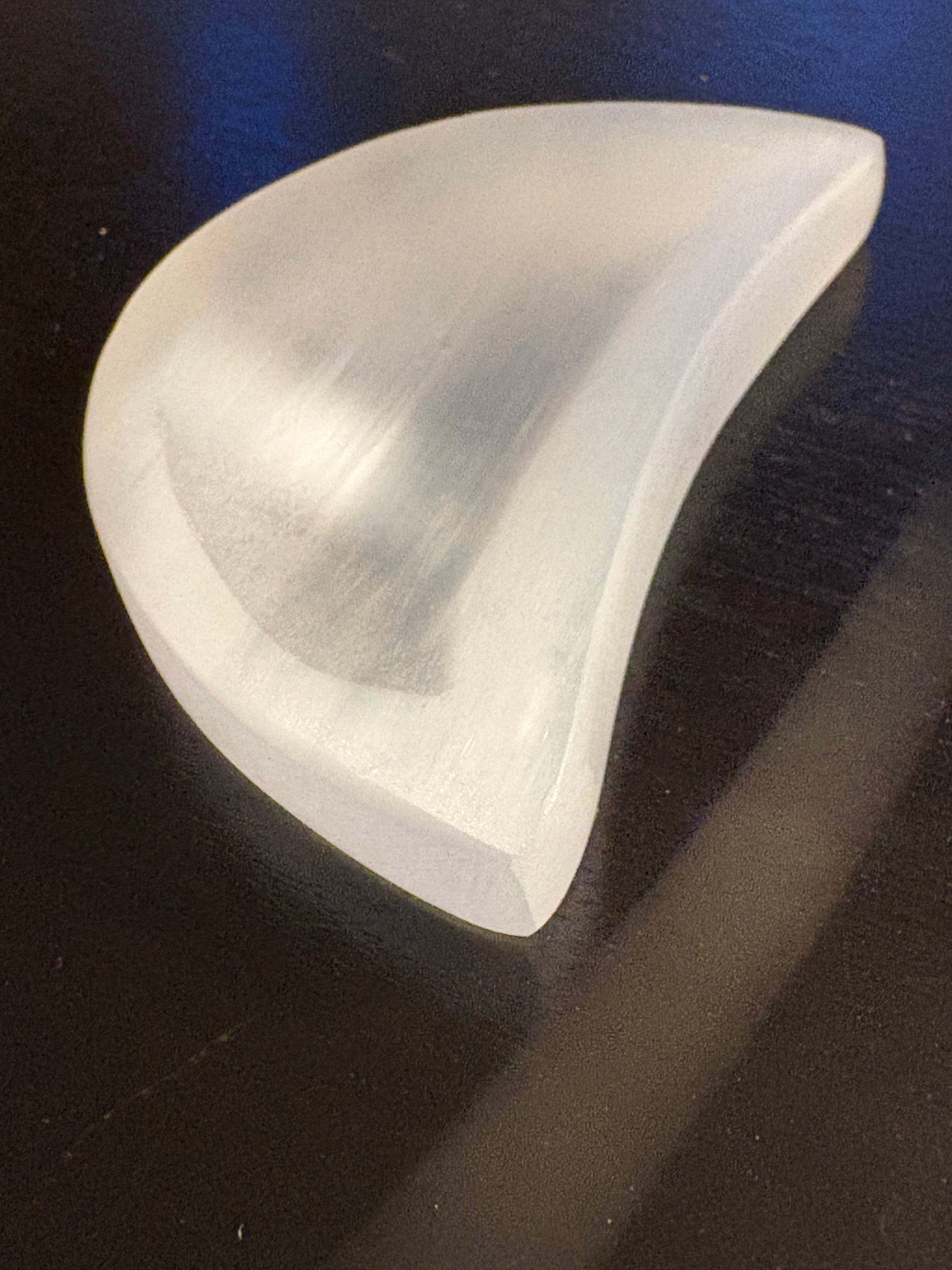 Selenite Moon Bowl