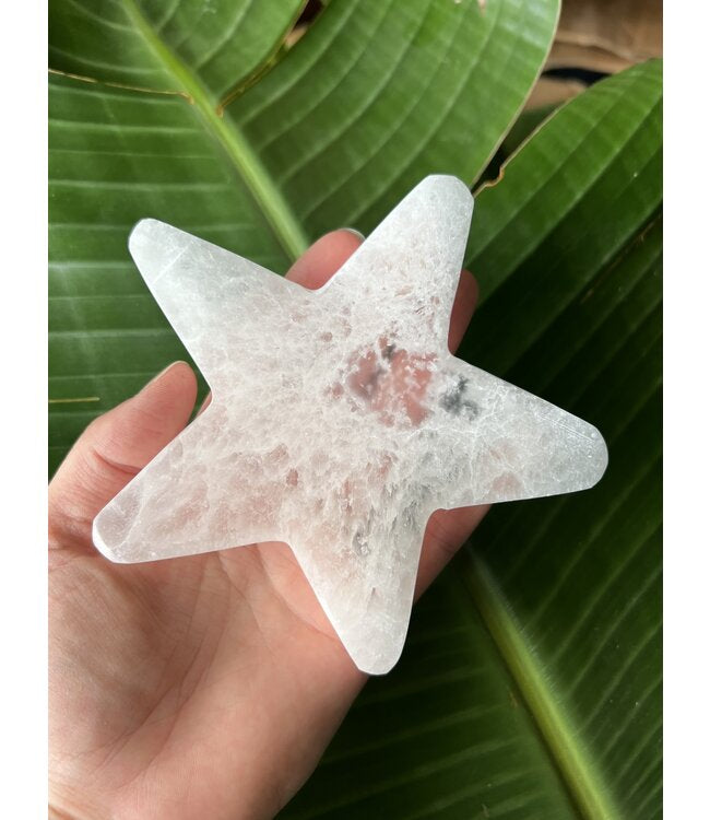 Selenite (Satin Spar) Star