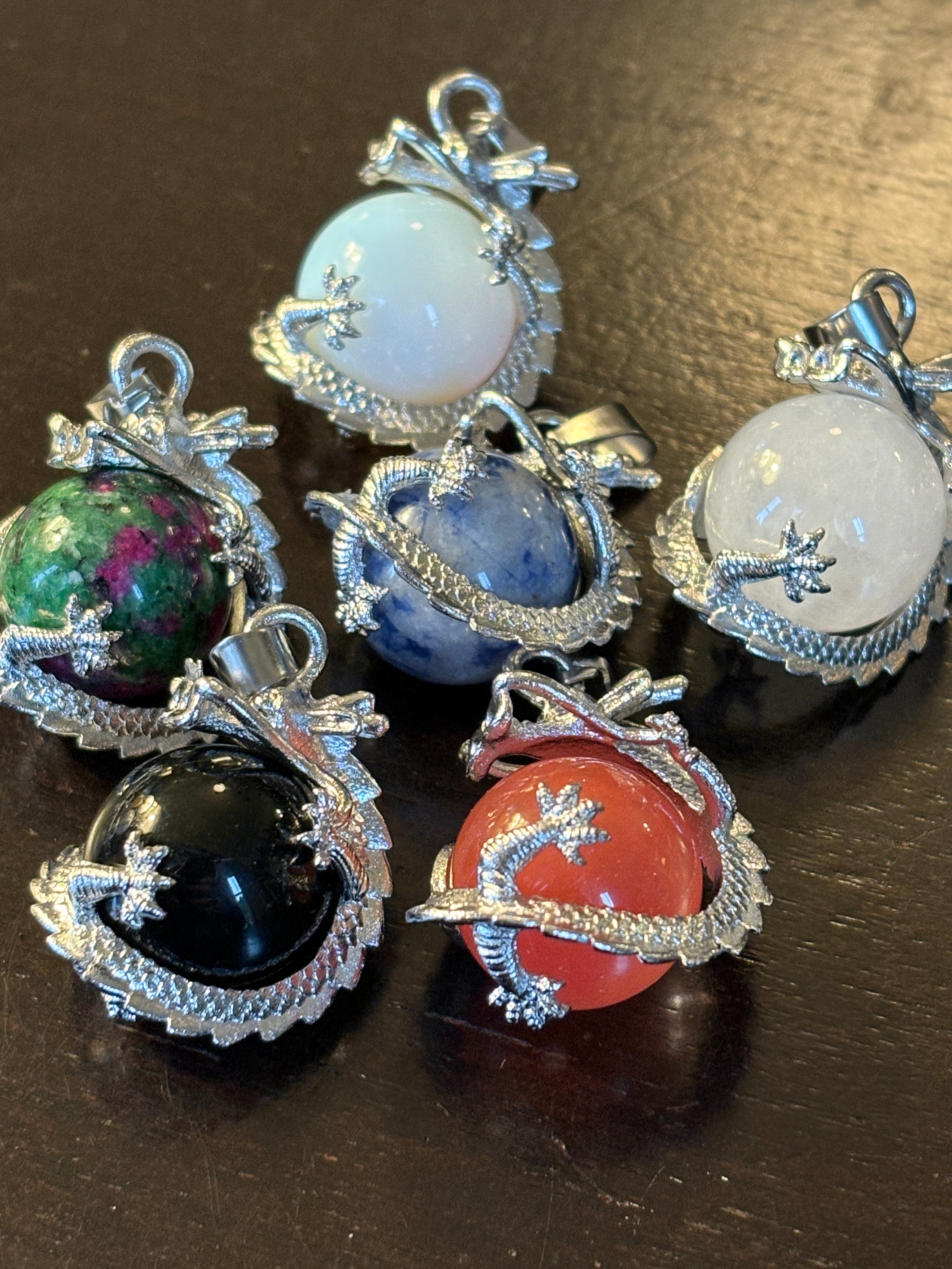 Dragon Pendents - Agate