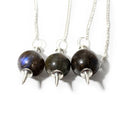 Labradorite Ball & Point Pendulum