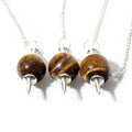 Gold Tigers Eye Ball & Point Pendulum