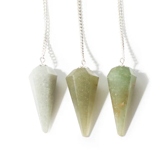 Green Aventurine Pendulum 6 side