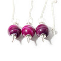 Pink Agate Ball & Point Pendulum