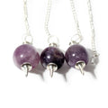 Amethyst Ball & Point Pendulum