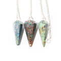 Ruby Zoisite Pendulum 6 side