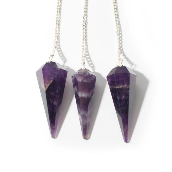 Amethyst Pendulum 6 Facet