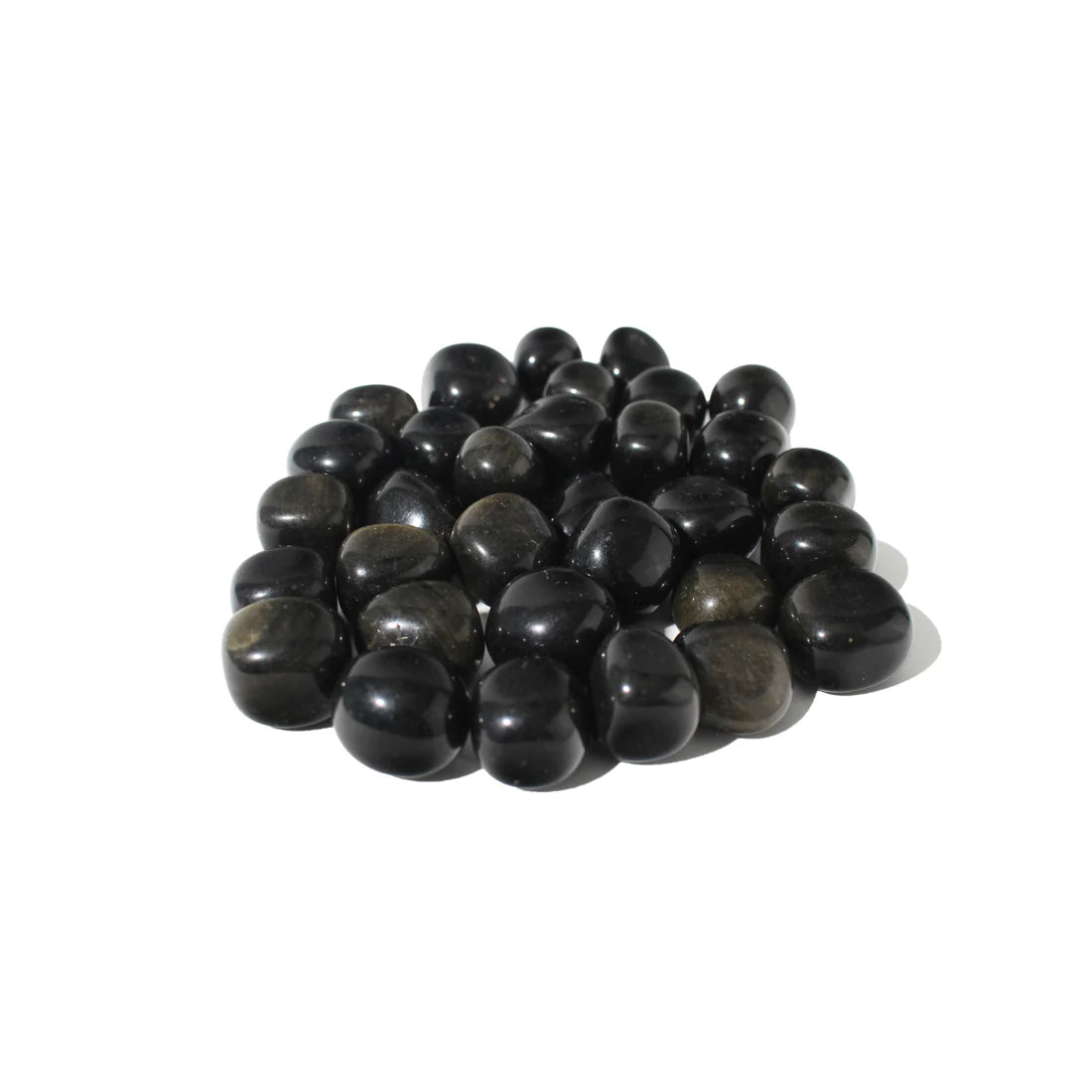 Gold Sheen Obsidian Tumbled Stone – Power & Manifestation Healing Crystal