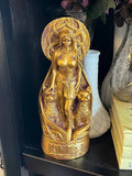 Freya Goddess Statue Gold