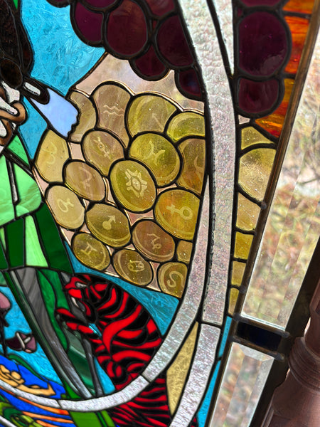 The Fool — Stained Glass Tarot Panel