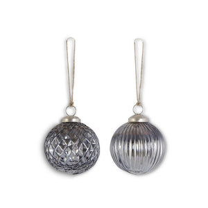 Assorted Mercury Glass Ornaments (2 Styles)