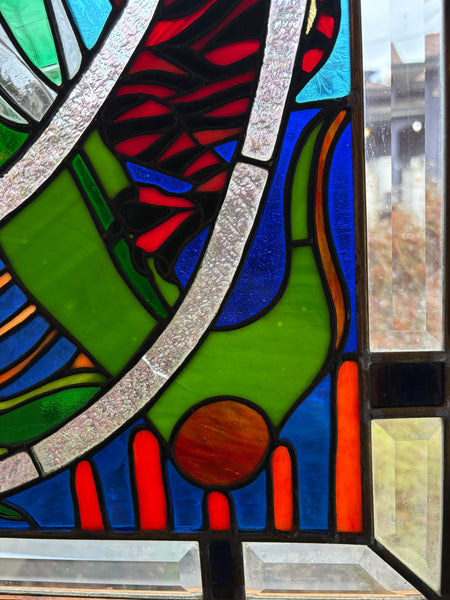 The Fool — Stained Glass Tarot Panel