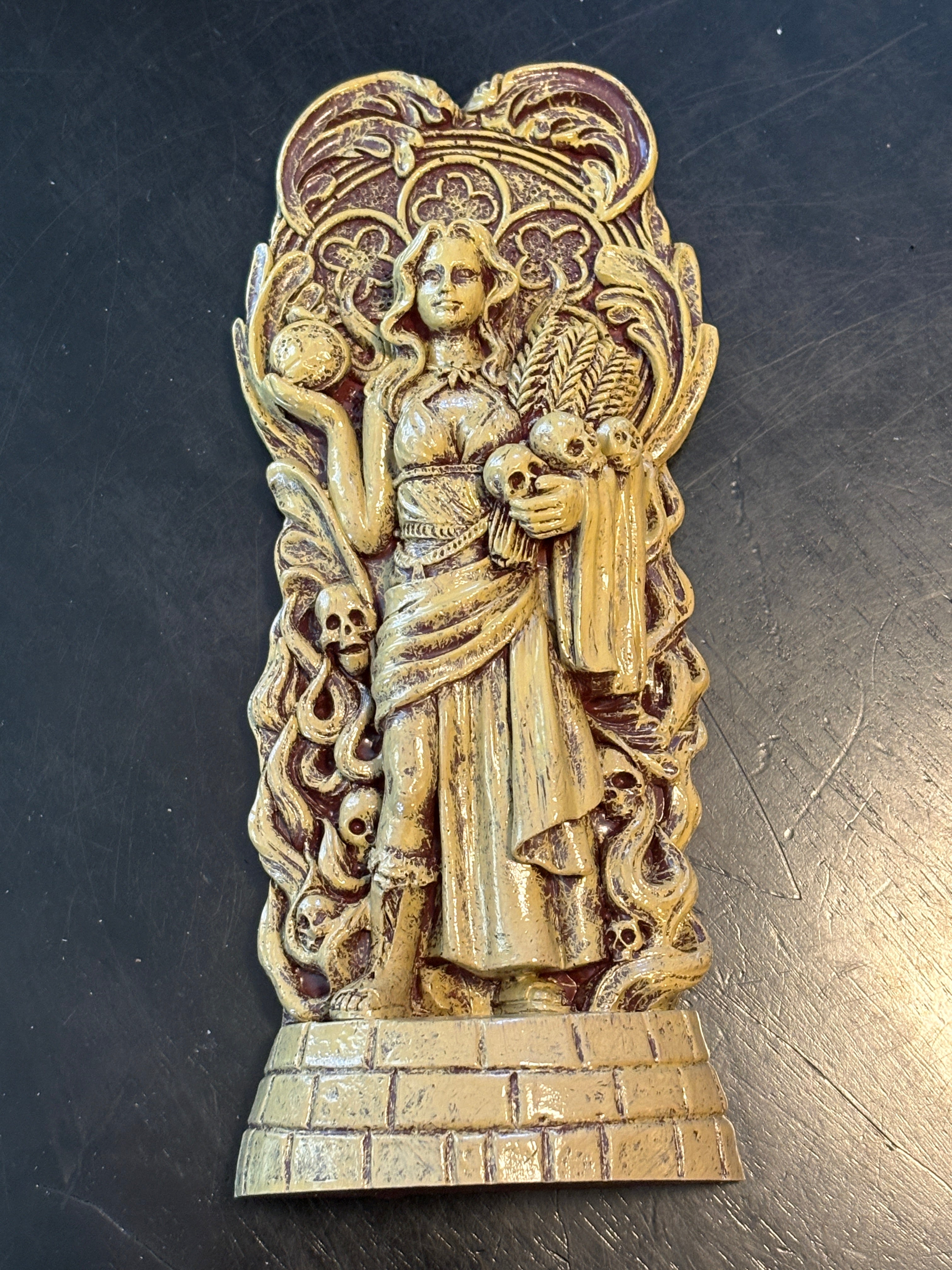 Persephone Goddess Statue w/ Skulls
