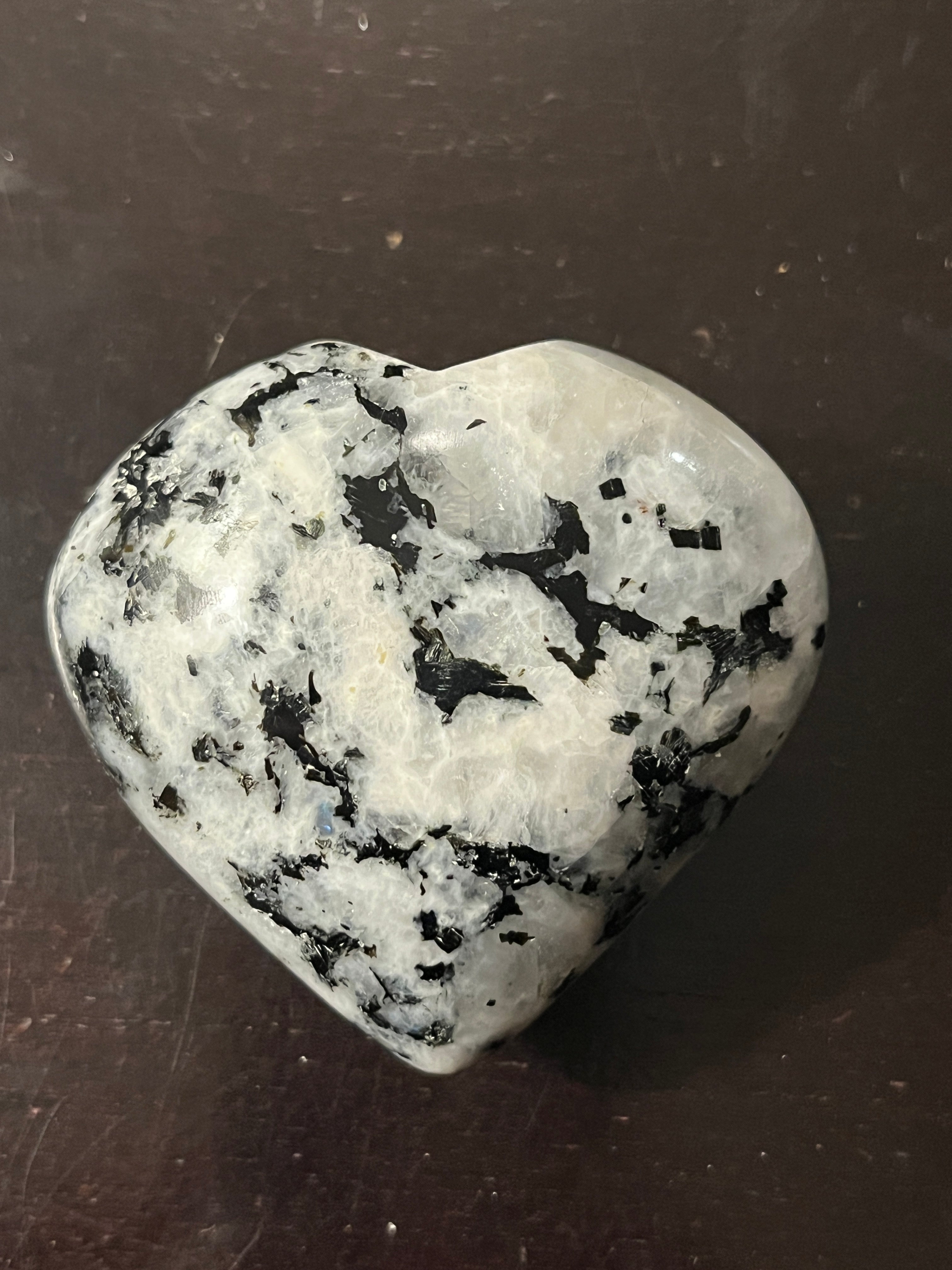 Moonstone Puffy Heart