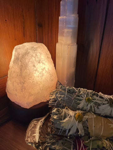 Rose Quartz Rough Lamp