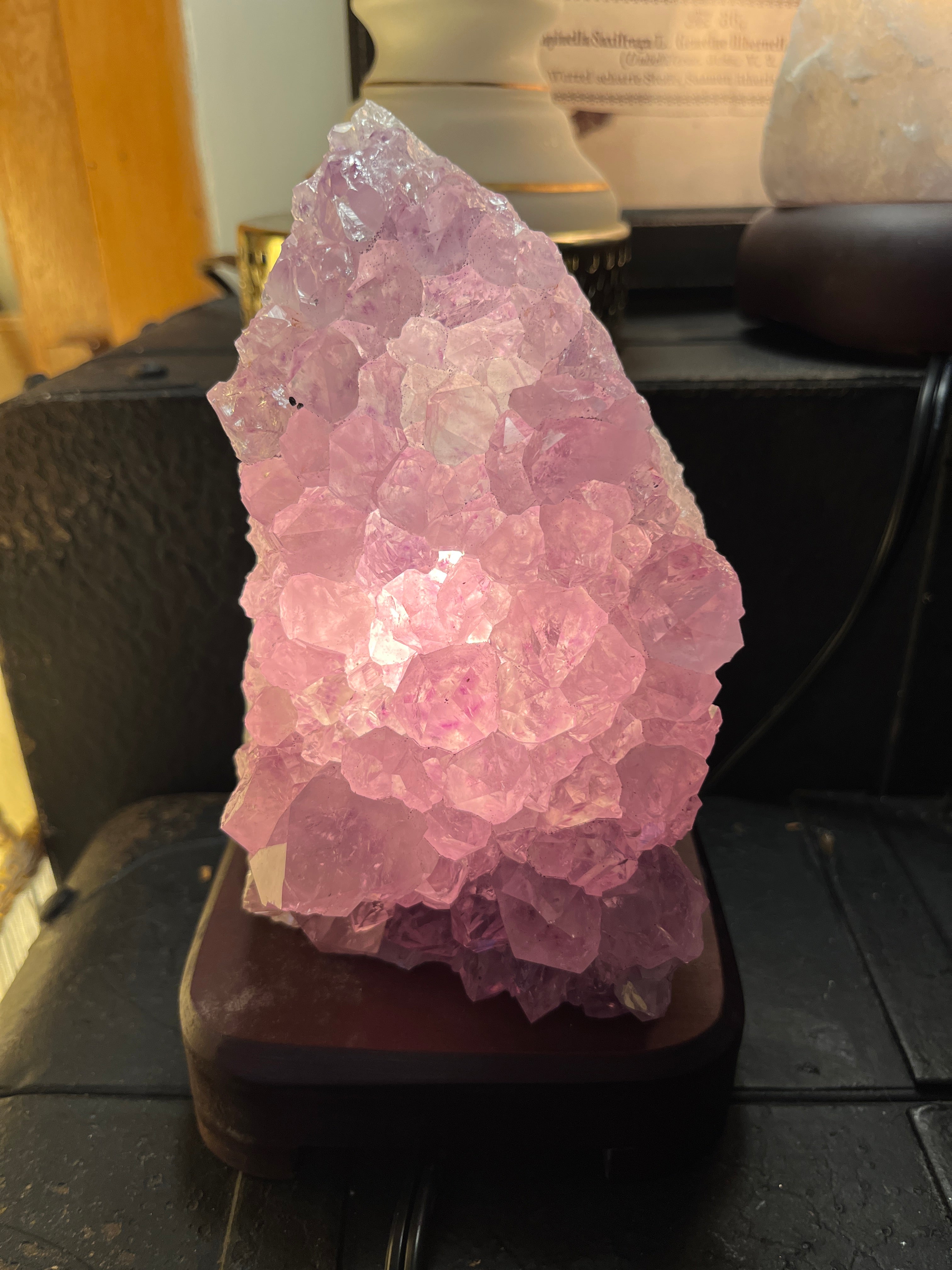 Amethyst Cluster Lamp