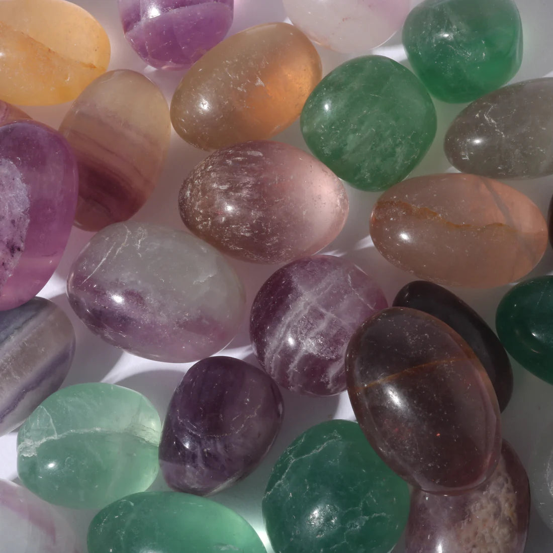 Rainbow Fluorite Tumbled Stone – Clarity & Mental Focus Healing Crystal