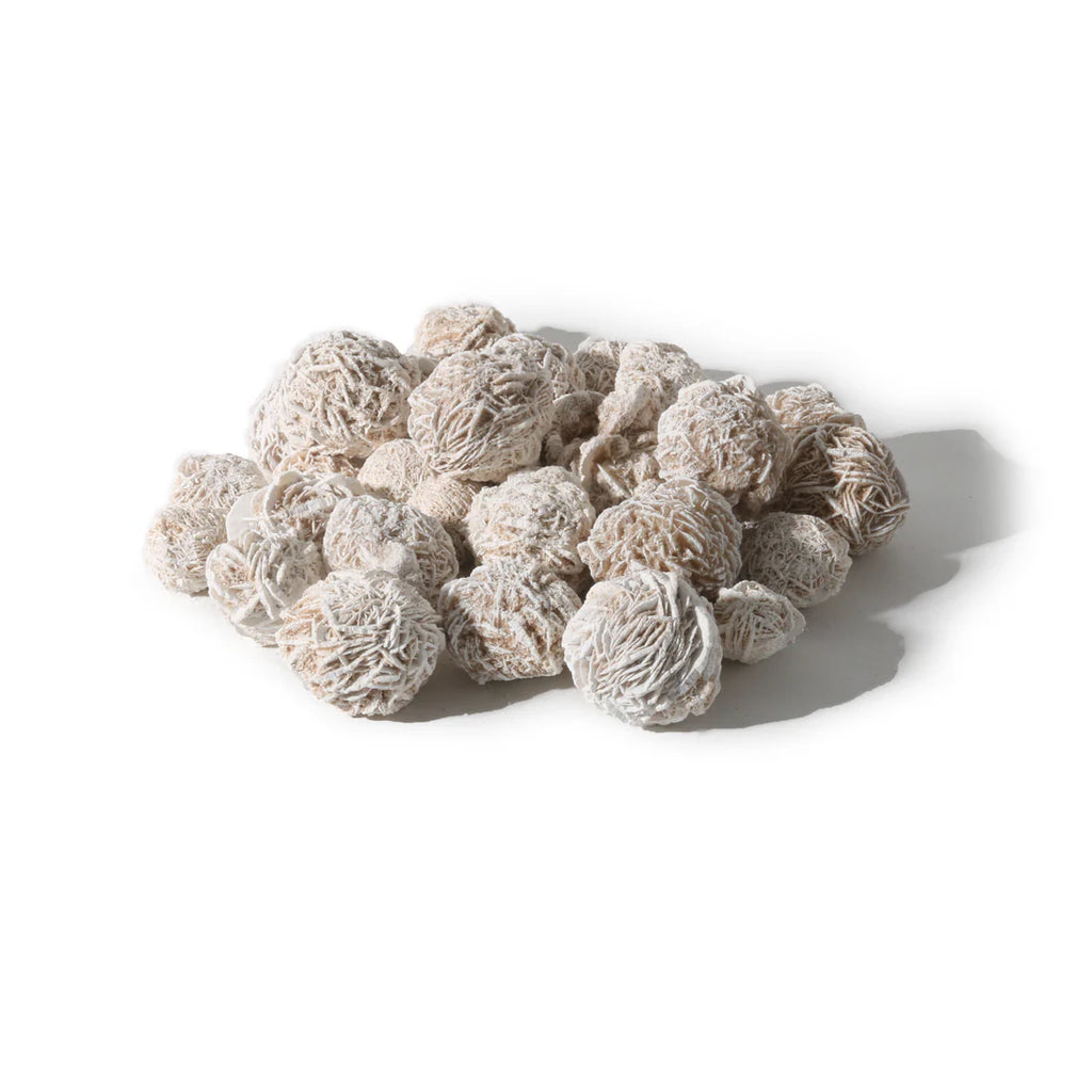 Selenite Desert Rose Tumbled Stone – Clarity & Grounding Light Healing Crystal