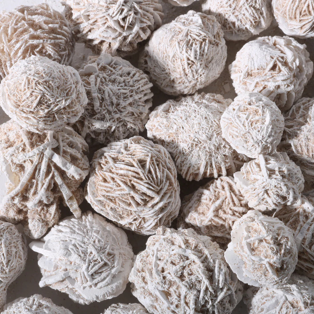 Selenite Desert Rose Tumbled Stone – Clarity & Grounding Light Healing Crystal