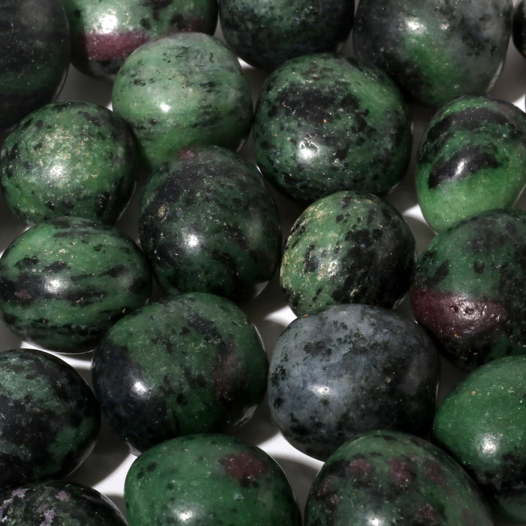 Ruby Zoisite Tumbled Stone – Passion & Heart Healing Crystal