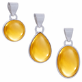 Citrine .925 Sterling Silver Pendant – Abundance & Manifestation Crystal Jewelry