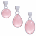Rose Quartz .925 Sterling Silver Pendant – Love & Self-Compassion Crystal Jewelry