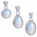 Rainbow Moonstone .925 Sterling Silver Pendant – Intuition & Divine Feminine Crystal Jewelry