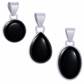 Black Tourmaline .925 Sterling Silver Pendant – Protection & Grounding Crystal Jewelry