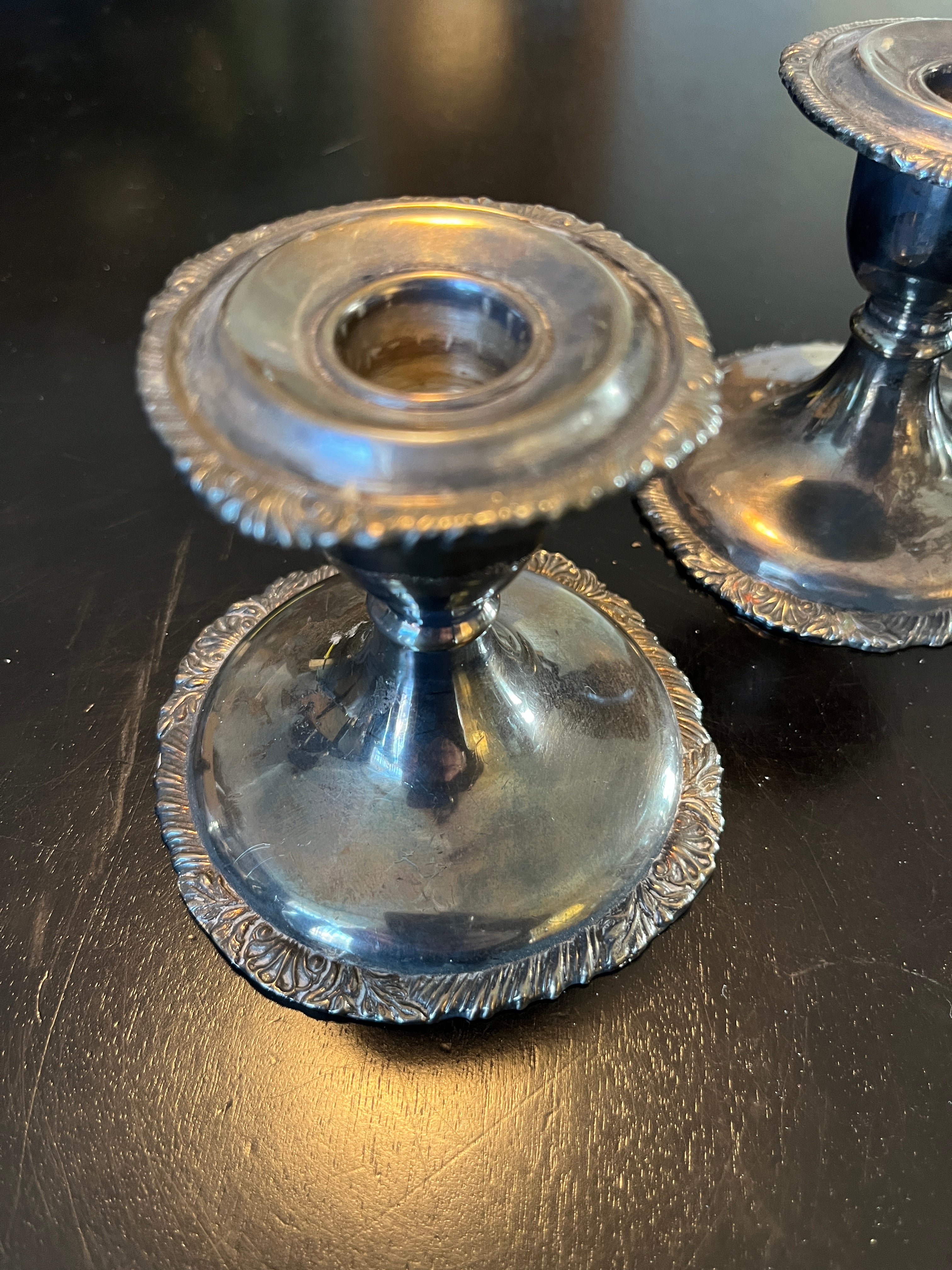 Vintage Silver Plated Candle Stick