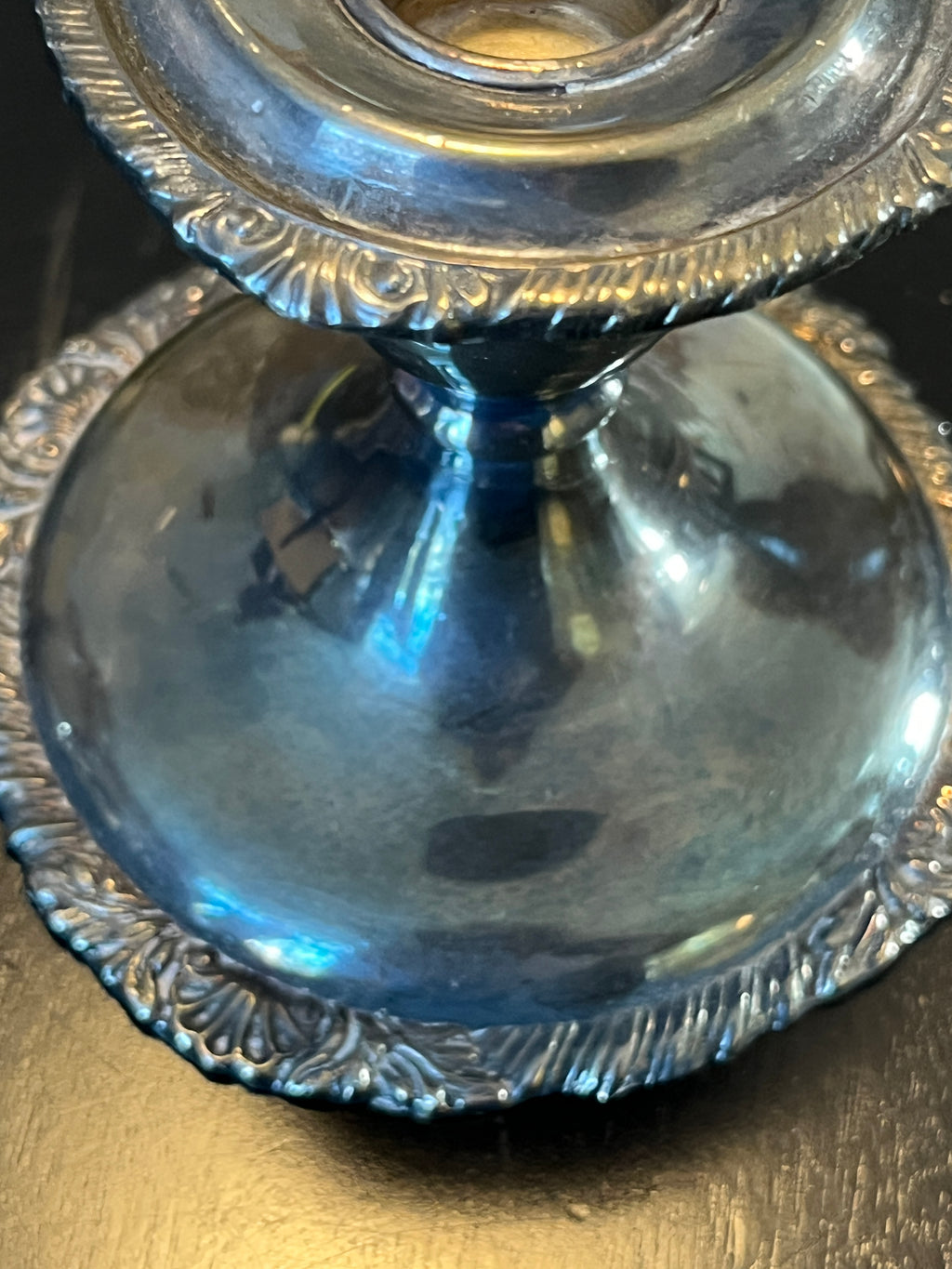 Vintage Silver Plated Candle Stick