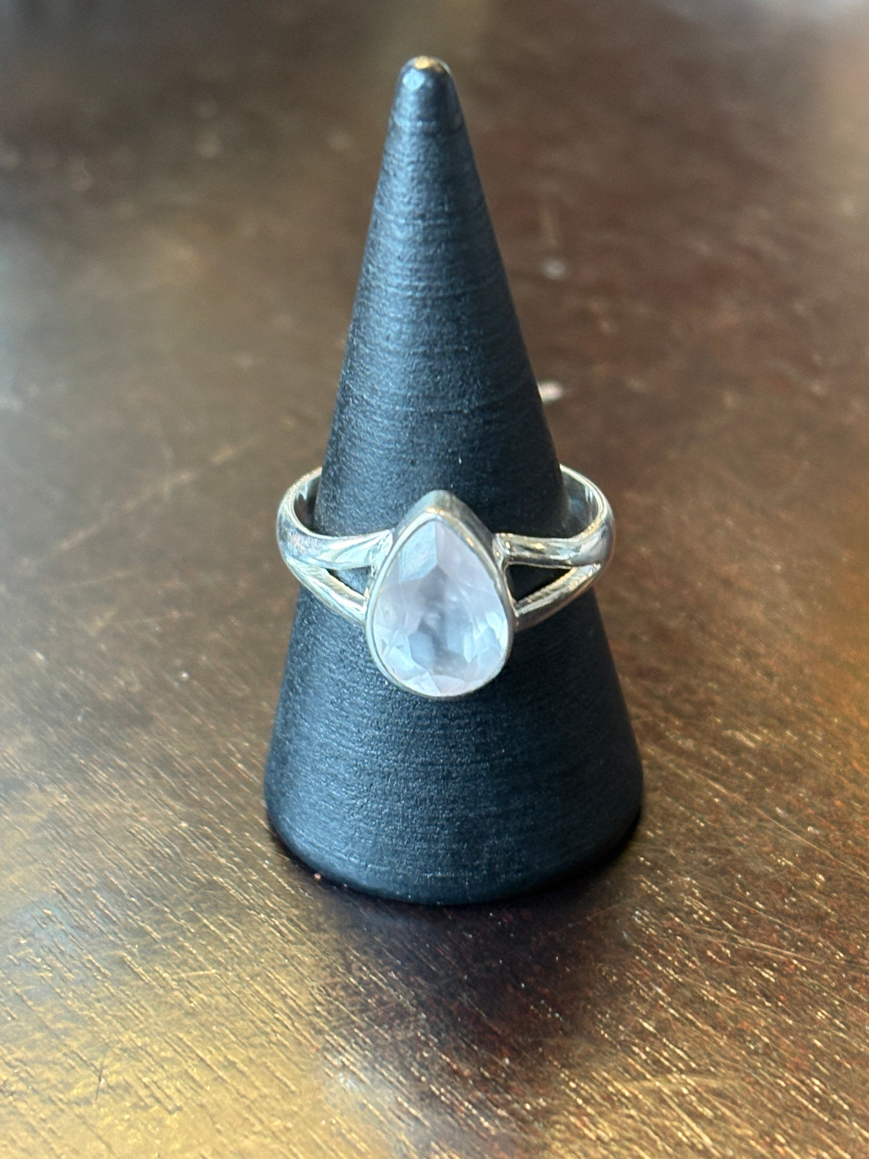 Silver .925 Rose Quartz Ring (175) – Love & Self-Compassion Crystal Jewelry