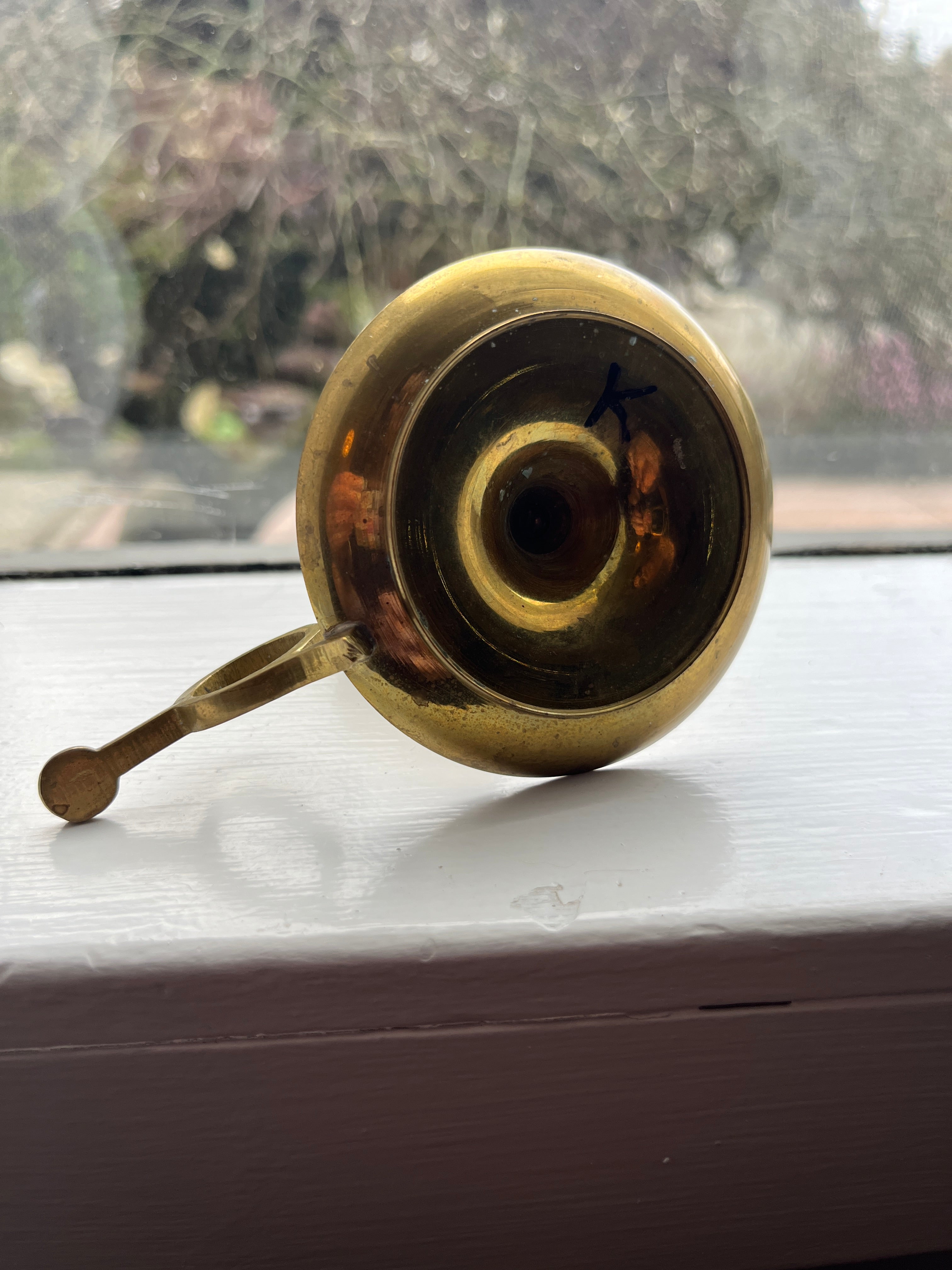 Vintage Brass Chambermaid Candle Stick