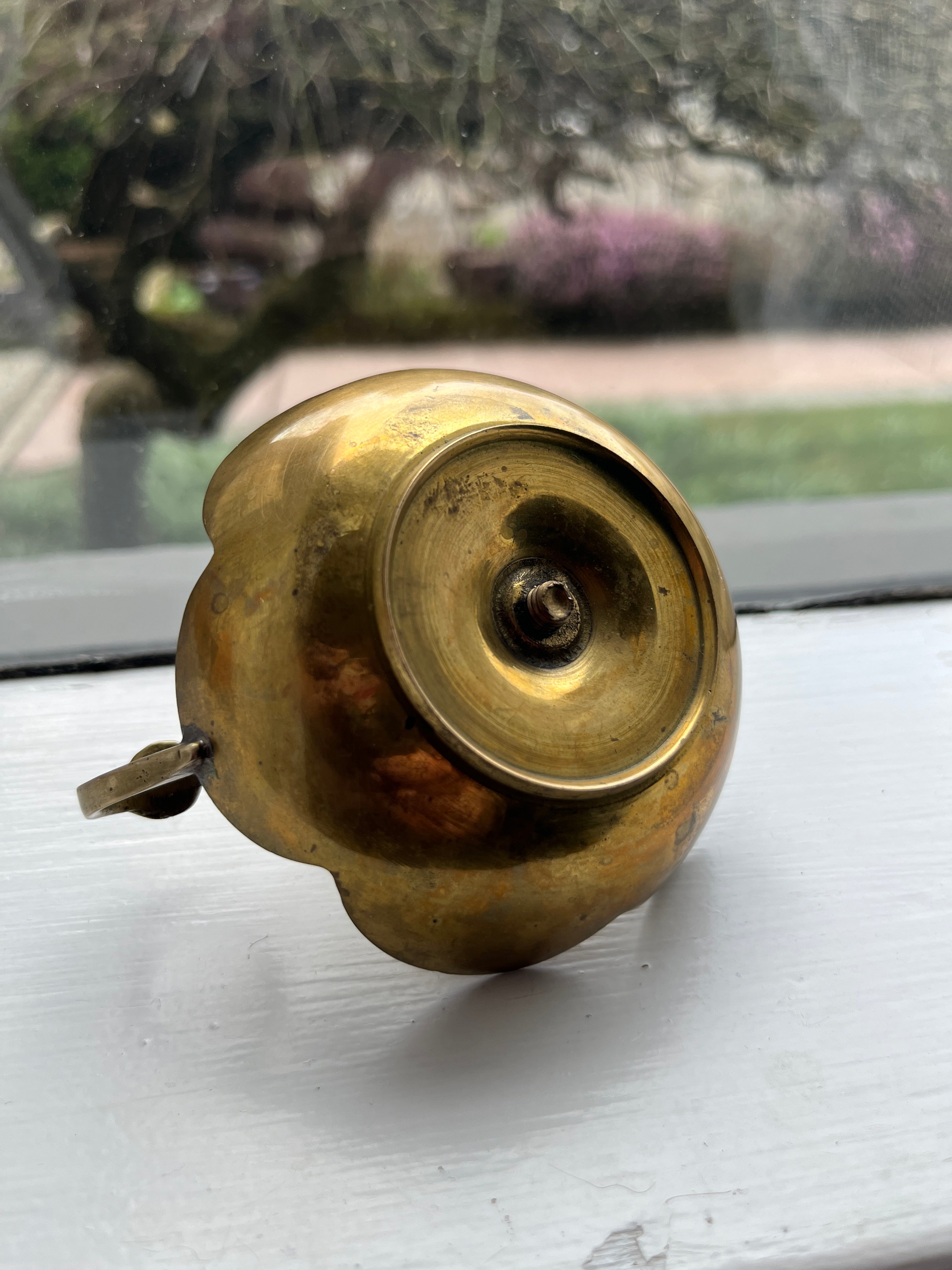 Vintage Brass Tulip Chambermaid Candle Stick