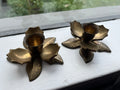 Vintage Brass Indian Lotus Candle Stick Holder