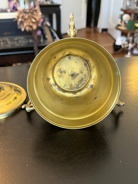 Vintage Brass Cauldron w/ Lid